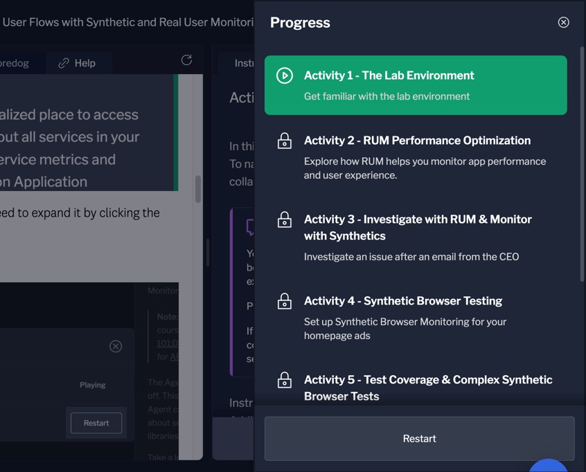 Datadog Training Lab Support